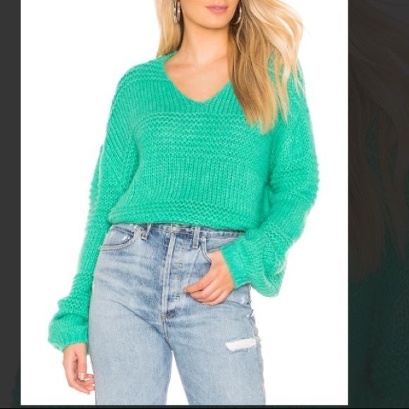 Tularosa Sweaters - NWT Tularosa Kitri Pullover Cropp Sweater Green L